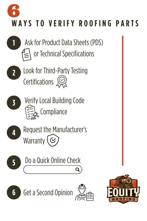 6 ways to verify off-brand roofing parts