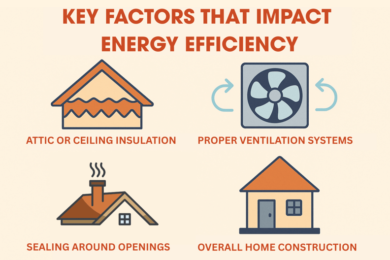Key factors that impact energy efficiency in a home