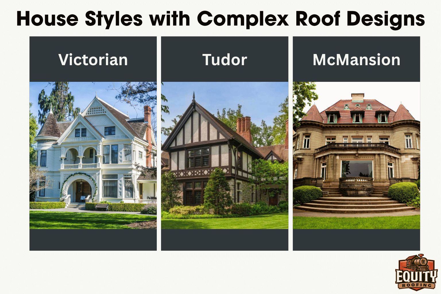House styles with complex roof designs in Central PA and Indiana