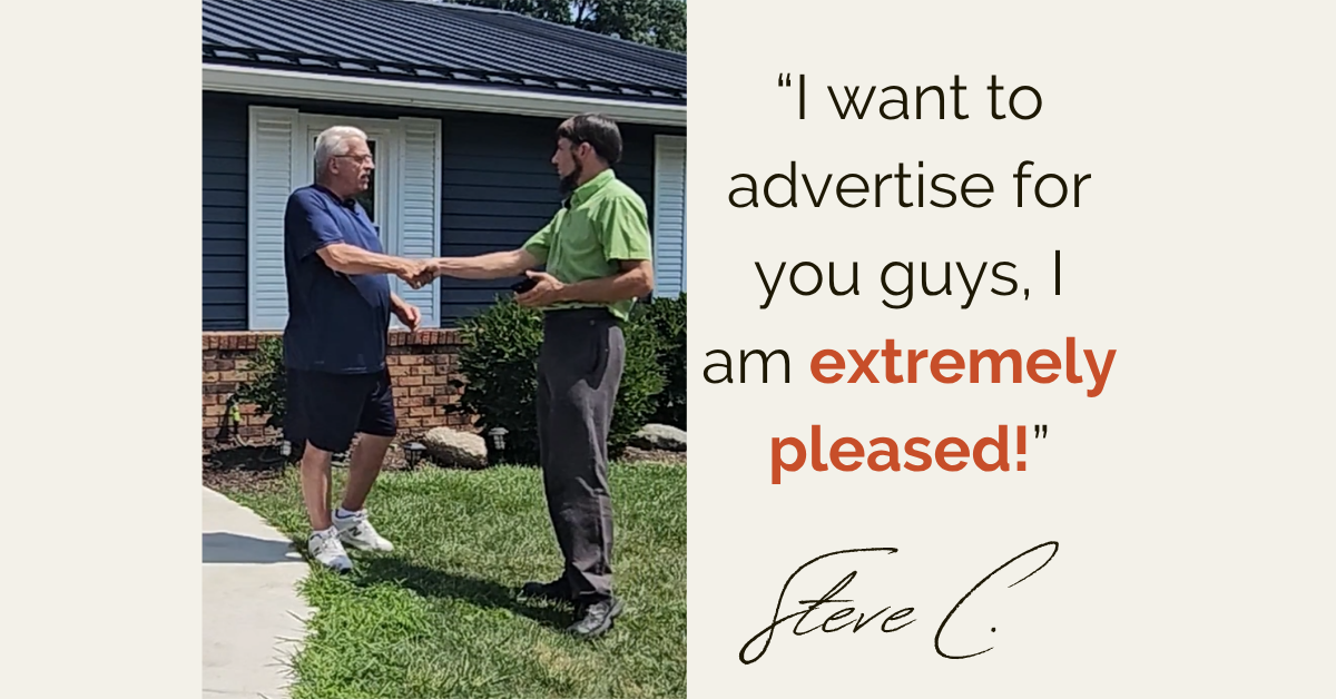 Metal Roof Testimonial: Steve C. in Fort Wayne, Indiana