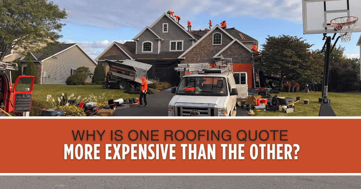 Why is One Roofing Quote More Expensive Than the Other?